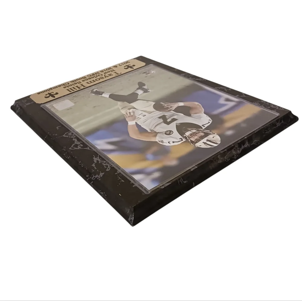 17/'18 NFC South Champions New Orleans Saints #7 Taysom Hill Card Plaque